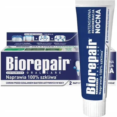 Produktbild von Biorepair | Zahnpasta - Zahnpasta Biorepair Night - 75Ml - Minze - Regeneration - Antibakteriell - Frischer Atem