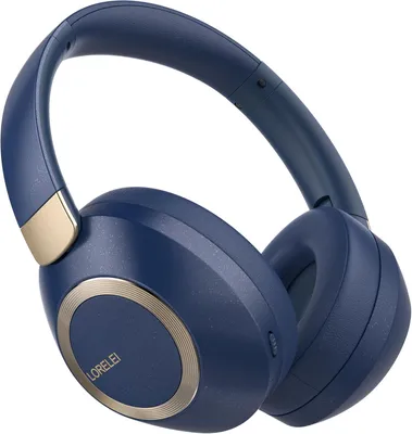 Produktbild von Leichte Over-Ear Bluetooth Kopfhörer mit 50h Akkulaufzeit, tiefem Bass, faltbarem Design, Mikrofon und Komfortpolster für Musik, Reisen und Alltag
