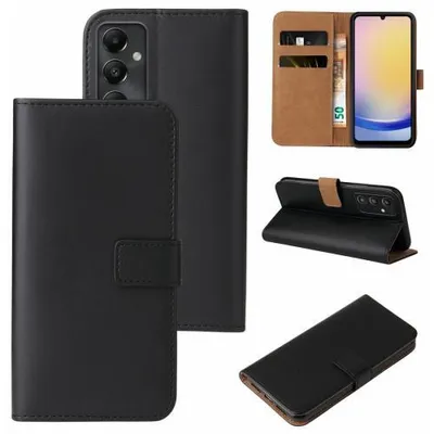 Produktbild von Kunstleder Flip-Hülle für Smartphones - Farbe: Schwarz - Modellkompatibilität: Für Samsung Galaxy A25 5G