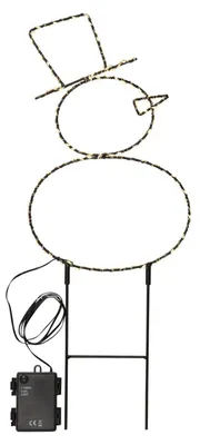 Immagine prodotto di Luce di Natale Iceman da giardino con spina LED H 37cm