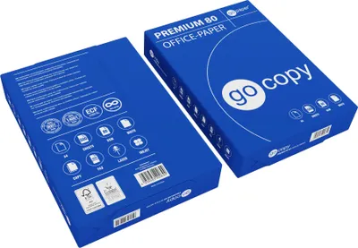 Produktbild von go copy Kopierpapier Premium 80 130100052 A4 80g weiß 500 Blatt