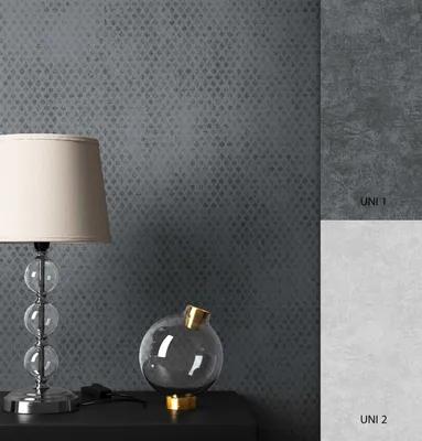 Produktbild von NEWROOM Tapete Grau Vliestapete Geometrisch - Grafik Anthrazit Schwarz Metallic Modern