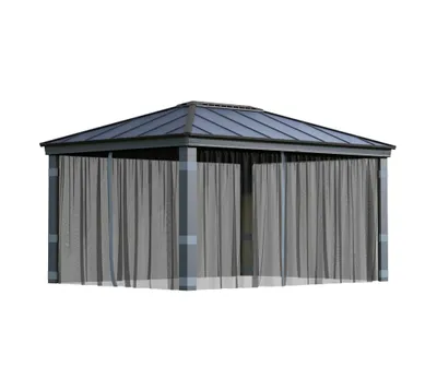 Produktbild von Palram - Canopia Polyester Moskitonetz für Pavillon Dallas 4900 Grau