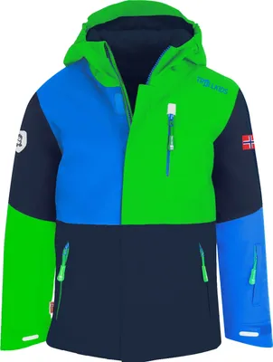 Produktbild von Trollkids Kinder Hallingdal Wintersportjacke bright green/medium blue 128