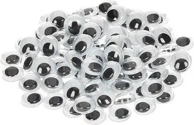 Produktbild von Wackelaugen, rund  100 Stk.  ø 10 mm