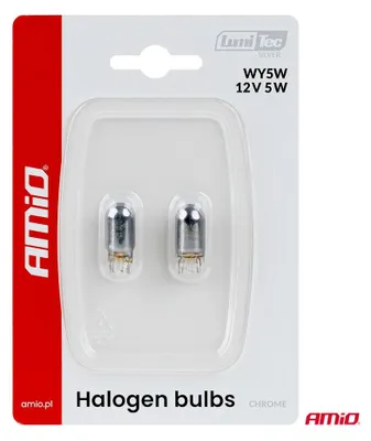 Zdjęcie produktu dla 1 szt. Żarówka do oświetlenia wnętrza AMiO WY5W 12 V 5 W W2.1x9.5d 04628
