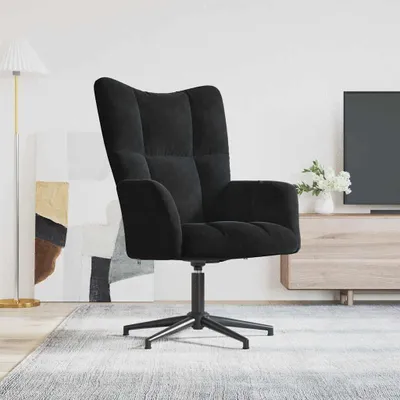 Produktbild von vidaXL Relaxsessel Schwarz Samt
