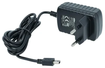 Produktbild von vhbw Mini-USB Ladegerät Universal Ladekabel mit Netzstecker 1,0 A / 5V Schwarz