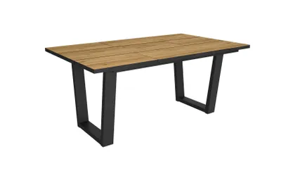 Produktbild von Esszimmertisch, 167x90x74cm, Für 8 Gäste, Stubentisch, Eiche Schwarz