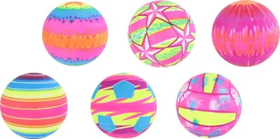 Image de Balle de jeu néon dans filet, 10cm