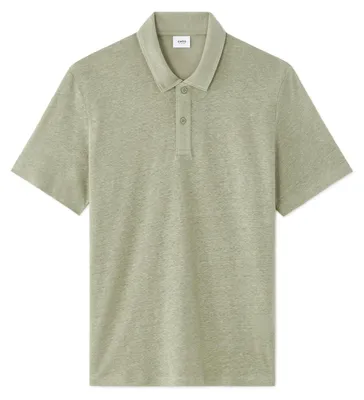 Produktbild von Celio Nelimon Kurzarm-Poloshirt für Herren, aus Leinen, in Grün, Größe XL
