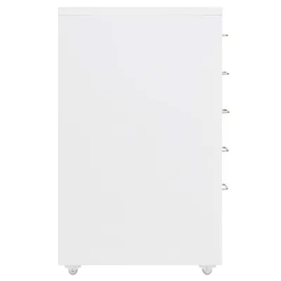 Produktbild von "2026 Aktion" Aktenschrank mit Rollen Weiß 28x41x69 cm Metall - NeuMöbel4196195