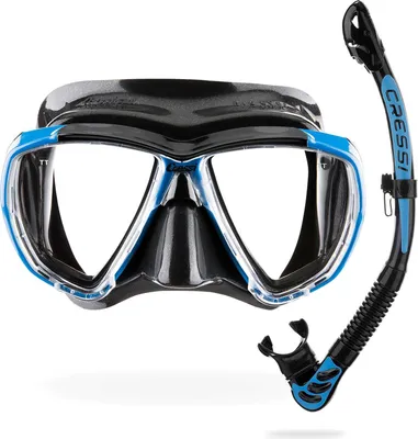Immagine prodotto di Maschera Combo Big Eyes + Alpha U.D. Uniseks con ottima visibilità e boccaglio asciutto - Ideale per immersioni e snorkeling (taglia unica)