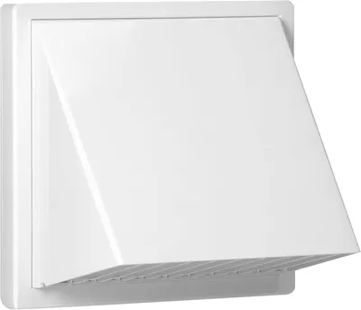 Produktbild von Lüftungsgitter 80 bis 150 mm, ABS, weiß, für mechanische Lüftung