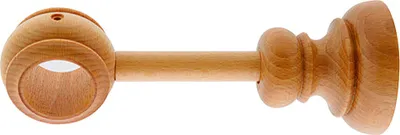 Produktbild von Ausziehbarer Holzträger 28x205 mm. Teak