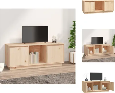 Immagine prodotto di mobile TV vidaXL 110,5x35x44 cm in legno di pino massiccio - Mobili TV