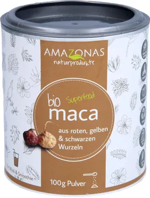 Produktbild von AMAZONAS Naturprodukte  Maca Pulver, 100 g Pulver