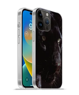 Produktbild von MuchoWow® Handyhülle Schutzhülle Hülle für Apple iPhone 14 Pro - Softcase Panther - Tier - Schwarz Silikon Softcase Handy Hülle - Umschlag