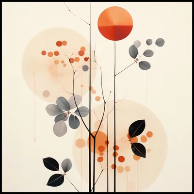Produktbild von Poster 100x100cm Herbstmelodie
