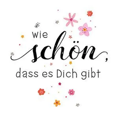 Produktbild von Braun & Company Servietten Motiv Wie schön 25 x 25 cm - 20er Pack