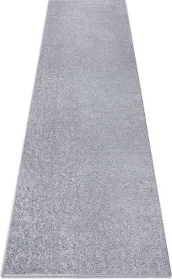Produktbild von Läufer SANTA FE silber 92 eben, glatt, einfarbig Grau 100x350 cm