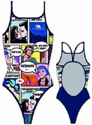 Produktbild von Turbo Comic 891802 Badeanzug Mehrfarbig S Damen Mehrfarbig S