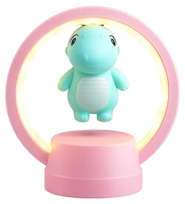 Zdjęcie produktu dla Lampka nocna dla dziecka do pokoju ozdoba dekoracja dinozaur różowy