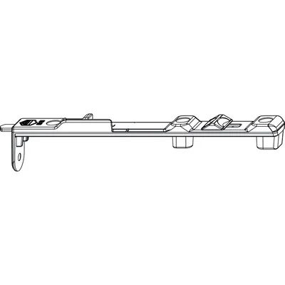 Produktbild von MACO MM Kantriegel oben links MM-KS, für Beschlagsnut, L=165 mm, silber (214337)