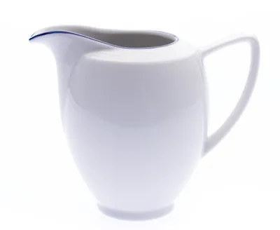 Produktbild von Thun 1794 Großes Milchkännchen, 350 ml, Lea, blaue Linie, Porzellan Thun