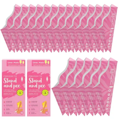 20er-Pack Wegwerf-Urinella für Frauen, tragbar, für Stehpinkeln