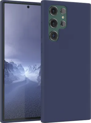 Produktbild von EAZY CASE Silikonhülle für Samsung Galaxy S22 Ultra 5G Silikon Backcover Schutz in Blau