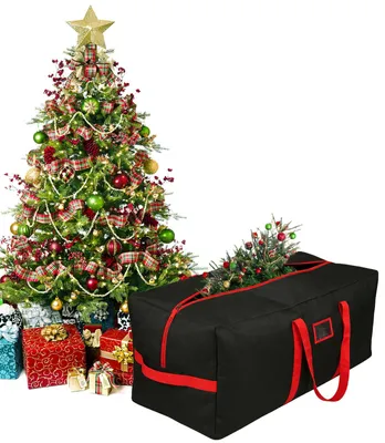 Weihnachtsbaum-Aufbewahrungstasche 180 cm, wasserdicht, schwarz