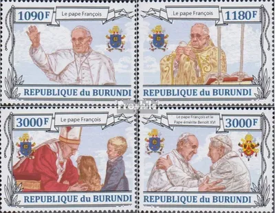 Produktbild von Briefmarken Burundi 2013 Mi 3178-3181 (kompl.Ausg.) postfrisch Papst Franziskus