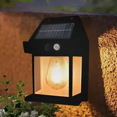 Produktbild von Außenwandleuchte mit LED, Solarbetrieb und Bewegungsmelder
