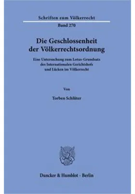 Obrázok produktu pre Die Geschlossenheit der Völkerrechtsordnung