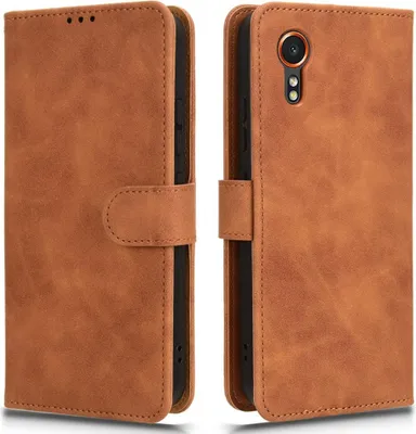Produktbild von Samsung Galaxy Xcover 7 Hülle - Coverup Klapphülle - Braun
