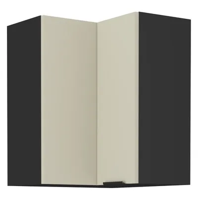 Immagine prodotto di Mobile angolare superiore AGAFIJA 2 - 60x60 cm, cashmere / nero