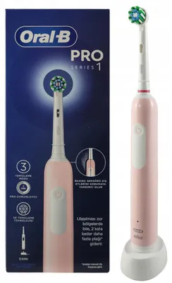 Produktbild von Oral-B Pro 1 Rosa Elektrische Zahnbürste mit 3D-Reinigungsmodi Pro Series 1 Pink