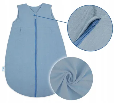 Produktbild von Ankras Baby Schlafsack Musselin 56-62 1 TOG Baumwolle