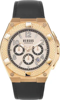 Produktbild von Versus by Versace Herren Uhr Armbanduhr Chrono Esteve VSPEW0319 Leder