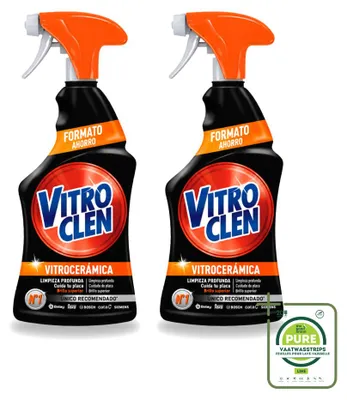 Produktbild von 2 x Vitroclen Keramik-Kochfeldreiniger Spray - 450 ml - Großpackung - 2 Stücke