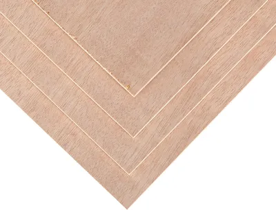 Produktbild von 4 Stück Rotwalnuss Sperrholz 1/8" (3mm) – 11.8"x8.46" (A4) Unbehandeltes Holz für Bastelarbeiten, Lasergravur & CNC-Schneiden