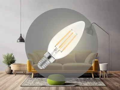 Obrázok produktu pre LED žiarovka 6W - C37 / E14 / SMD / 3000K - ZLF713