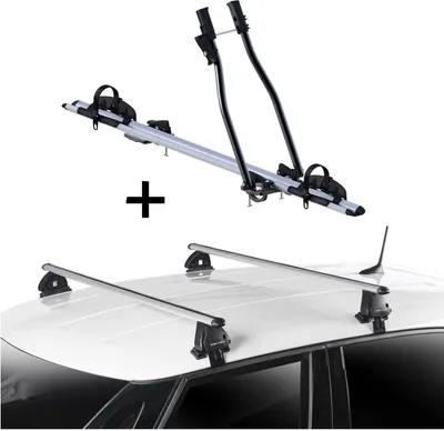 Produktbild von Fahrradträger SAGITTAR + Dachträger VDP EVO ALU kompatibel mit Chevrolet Kalos 5 Türer 2005-2008