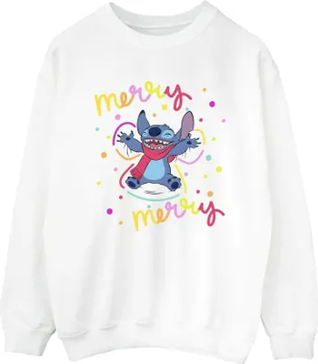 Produktbild von Disney - "Merry Rainbow" Sweatshirt für Damen BI23111 (L) (Weiß)