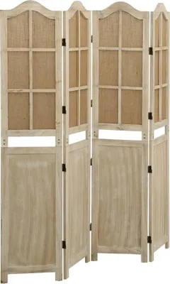Obrázok produktu pre 4-panelový paraván hnedý 140x165 cm látkový