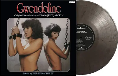 Produktbild von Pierre Bachelet: Pierre Bachelet: Gwendoline (O.S.T.) (180g) (Limited Numbered Edition) (Silver & Black Marbled Vinyl) - - (LP / G)