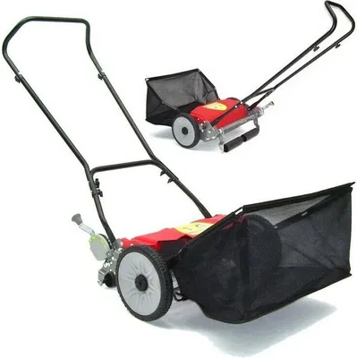 Produktbild von Spindelmäher 460mm Handrasenmäher Handmäher 55920 Rasenmäher 46cm Fangkorb