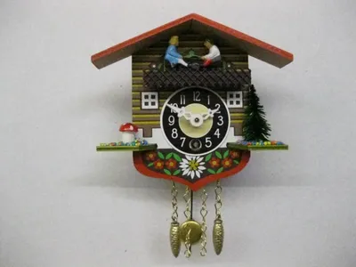 Produktbild von Engstler - 0129_K_SQ - Schaukeluhr - Quarz - mit Kuckuckruf und Westminsterschlag - 11 cm