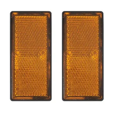 Produktbild von Reflektoren 85 x 39 mm selbstklebende orange 2 Stück